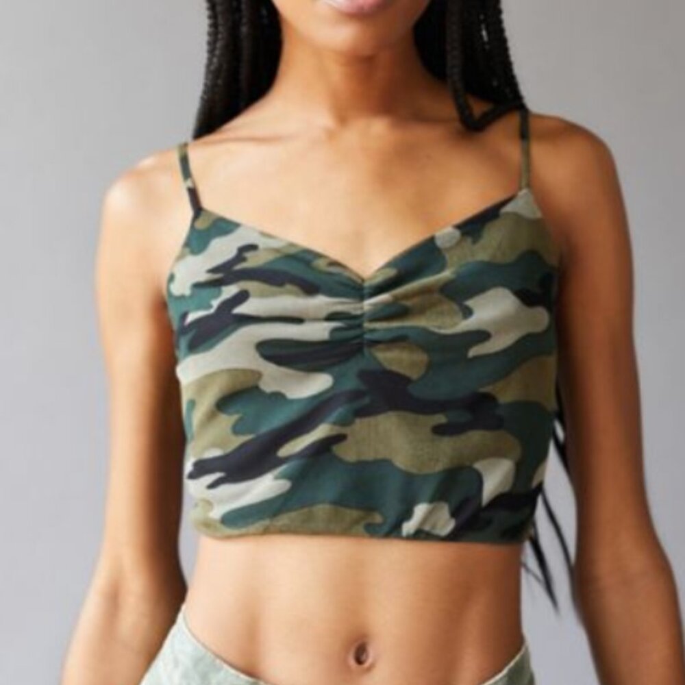 Urban Renewal Remnants Mesh Camo Top